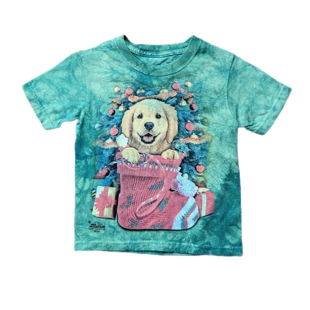 The Mountain Golden Labrador Puppy Christmas Shirt